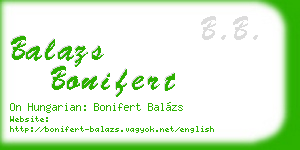 balazs bonifert business card
