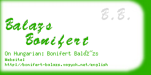 balazs bonifert business card